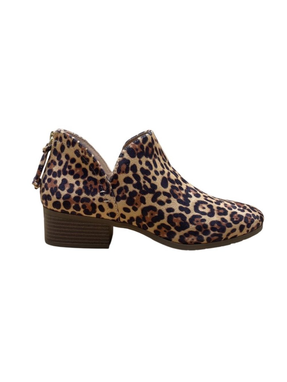 Reaction Kenneth Cole Women’s Brown Leopard Print Back Zip  Sz 8.5